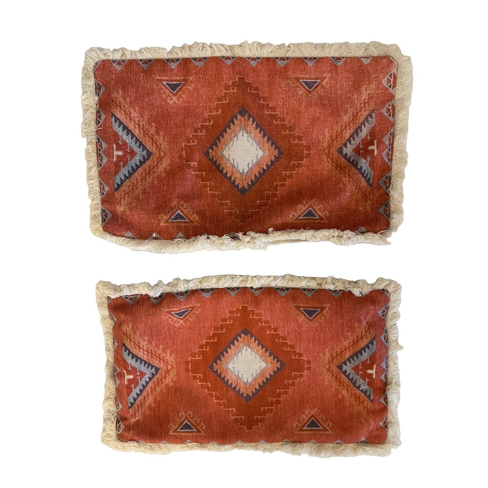19X11.5 Pillow Covers Southwestern-/Aztec-/Navajo Style Desert Pink Cream Purple